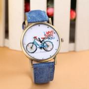 I Want To Ride My Bycycle Denim Watch