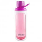 Purple and white water bottle