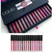 Meisha Huda Beauty 16Pcs Lipstick Lip Gloss Liquid-Matte Ensemble-Cadeau