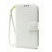 Croc Skin Textured Wallet Case For Samsung Galaxy Grand Prime (G530)