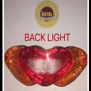 Motorcycle tail Light - heart shape - Red