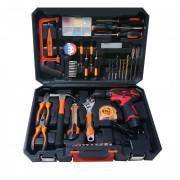 110 Pcs Professional Tool Set with Cordless Screwdriver Drill 12V