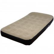 Inflatable High Raised Air Bed Mattress with Builtin Electric Pump Single beige