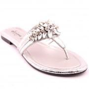 Silver Ladies Party Chappal  I26050