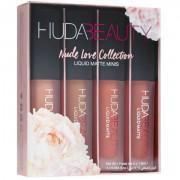Huda Beauty Mini Liquid Lip Gloss Waterproof Matte Lipsticks - 4Pcs
