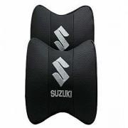 2 Pcs Bone-shaped car seat pillow with Suzuki logo