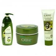 Pack of 3-Olive Beauty Care Products-Green