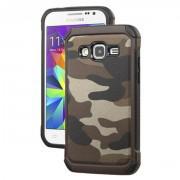 Hybrid Armor Camouflage Case For Samsung Galaxy A8 - Brown