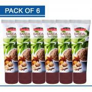 Pack of 6 Sandal Face Wash-60 ml