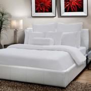WHITE Cotton KING Size BED SHEET-1000000002042