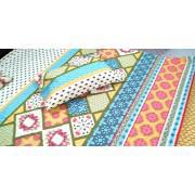 Multicolor Cotton Printed King Size Bed Sheet