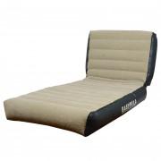 Inflatable High Raised Air Bed Mattress with Electric Pump Single beige and Black