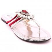 Silver Ladies Party Chappal  i26051