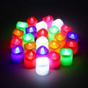 Pack of 24 Multi LED Candles