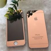 Front and Back 3D Color Glass for I Phone 5/5s-Rose Gold
