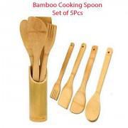 Set of 5-Bamboo Kitchen Utensils Set
