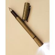 Executive Pen Metal Body In Gold Color With Led Light (Black Point)