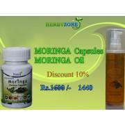 MORINGA Capsules for Tummy Trimmer + MORINGA Oil 50ml