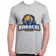 Karachi Kings T-Shirt PSL - Light Grey