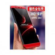 360 Protective Case For Oppo A83 - Red & Black