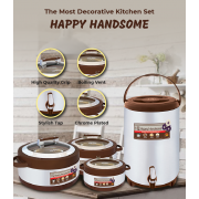 4 Pcs Happy Handsome Hot Pot Set / 3 Hot Pots 1 Water Cooler